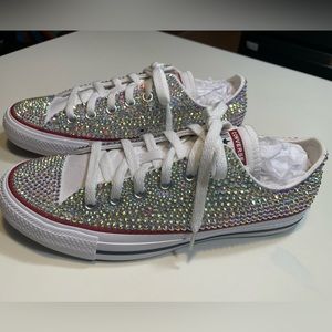 Custom bling converse women size 5.5